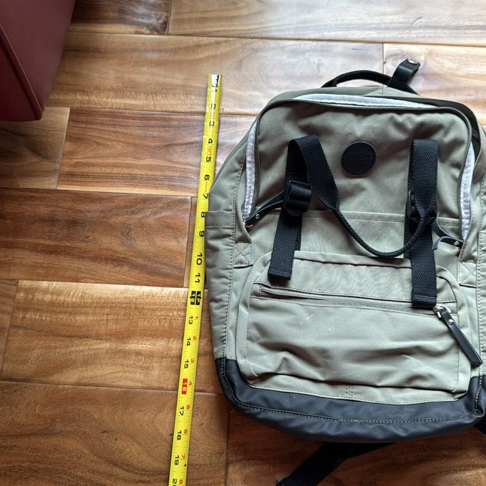 Okta Brands Green and Black Backpack Durable Everyday Use